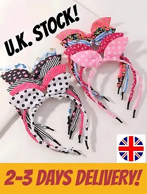 £2.99 • Buy Bundle Of Girls Hair Bands Decor Bow Hair Tie Accesories Kids Fashion Multicolor