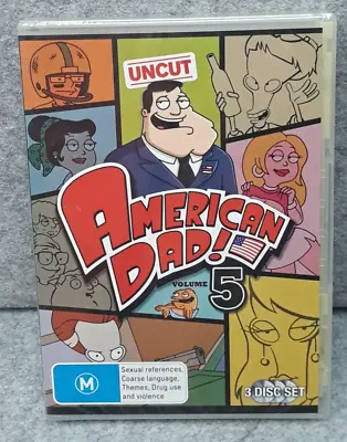 NEW: AMERICAN DAD VOLUME 5 Comedy TV Series DVD Set Region 4 PAL Free Fast Post • $12.75