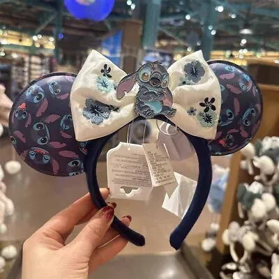 Disney Authentic 2024 Stitch Minnie Mouse Ear Headband Disneyland Exclusive • $21.91