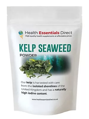 Kelp Seaweed Powder - From UK Shores - Iodine Rich - Thyroid Health - Minerals • £4.49