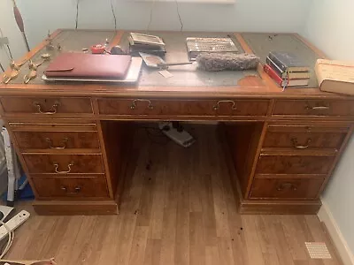 Yew Antique Desk With Drawers • £150