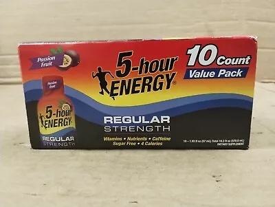 5-hour Energy Regular Strength Passion Fruit 10 Pack Exp 07/24 Free Shipping • $20.95