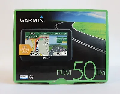 Garmin Nuvi 50LM 5-Inch Portable GPS Navigator +US Lifetime Maps Open Box • $20.33