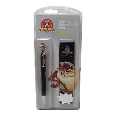 $10 • Buy Vintage Looney Tunes Taz Chrome Collector's Pen & Gift Pouch Wb Sealed