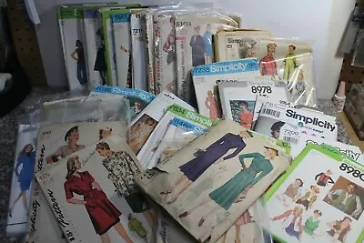 F Simplicity Sewing Patterns Women Vintage Retro Clothing 1940-1990s Originals • $7.50
