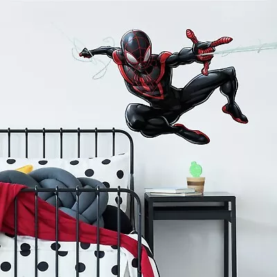 SPIDER MAN MILES MORALES Graphic Wall Decals Kids Spiderman Sticker Marvel Decor • $19.99