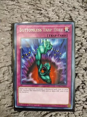 Yugioh! Bottomless Trap Hole - GEIM-EN045 - Rare - 1st Edition Near Mint • $0.99