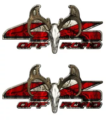 4X4 BUCK OFF ROAD Truck Camo Camouflage Graphic Decal Sticker Set 2 Pack A001BU • $13.99