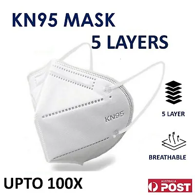 $3.95 • Buy N95 KN95 BULK 40 / 100 PCS Disposable Particulate Respirator Face Masks 5 Layers