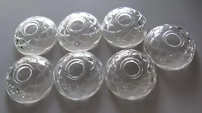 $9.99 • Buy 1(ONE) Vintage Pressed Glass Bobeche Candle Cup Chandelier Light Lamp Parts BC42