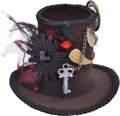 £14.99 • Buy Halloween Victorian & Edwardian Fancy Party Steampunk Mini Top Hat Mad Hatter UK