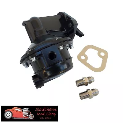 Big Block Mopar Black Fuel Pump 80 GPH 8PSI Chrysler Dodge 383 440 Fittings • $69.95