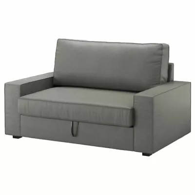 Ikea Cover Set For Vilasund 2-Seater Sofa Bed In Borred Grey-Green  603.540.03 • £129