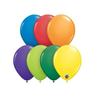$17.50 • Buy 100 Pcs Qualatex 5 Inch/12 Cm Carnival Assortment Latex Balloons