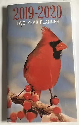 2019- 2020 RED CARDINAL BIRD Two Year Planner Pocket Calendar Organizer • $4.25