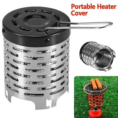 Portable Heater Cover Warmer Mini Tent Stove Heating Cover Stainless Steel VbYga • $21.99