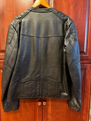 William Rast Faux Leather Moto Jacket (Mens) • $40