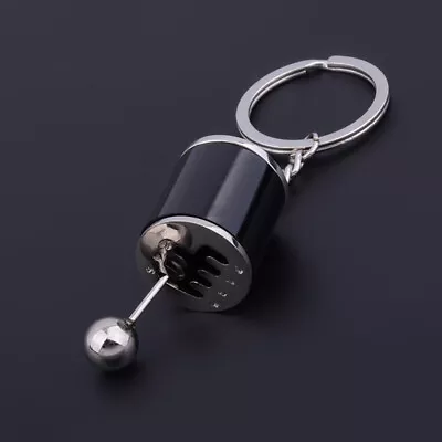 1x Men Keychain Six-Speed Manual Shift Gear Keyring Car Parts Shifter Knob Metal • $6.47