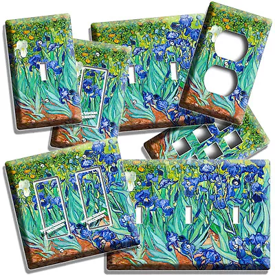 Vincent Van Gogh Irises Flower Garden Light Switch Outlet Plate Art Studio Decor • $17.99