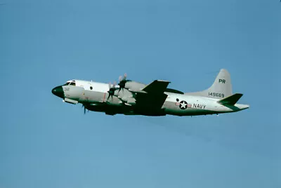 Original Aircraft Slide:  EP-3B 149669/PR32 VQ-1 Atsugi 1976  (K64) • $10