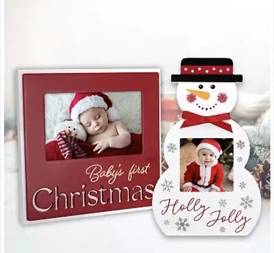 Malden Snowman & Baby's 1st Christmas Frame 2-piece Gift Set • $19.99