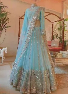Indian Bridal Lehenga Choli Party Wear Choli Lehnga Bollywood Designer Dress Eid • $56
