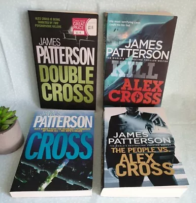 📚4x James Patterson Kill Alex Cross+Double Cross+Cross+People Vs Alex Cross PB • $19.98