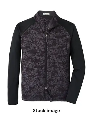 NWT PETER MILLAR Men’s Merge Elite Hybrid Jacket In Black Size Med Lightweight • $114