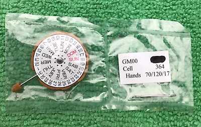 Genuine Miyota GM00 Watch Movement Japan 3 Hands Date/Day At 3 NOS • $14.99