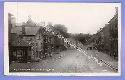 RARE 1908c PENRALLT STREET MACHYNLLETH POWYS Montgomeryshire RP PHOTO POSTCARD • £2.99