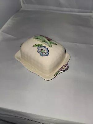 $18 • Buy Vintage Shorter And Son Ltd, Staffordshire Hand Painted Cheese Keeper Dish