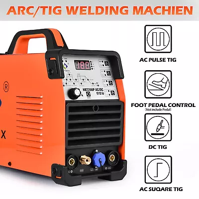 Hitbox Tig Welder Ac/dc 220v Hf Ignition Tig/mma Dc Welder Machine Aluminum • £379.99