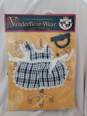 VanderBear Wear-Portrait In Black & White ~ Pinafore & Headband ~Muffy/Hoppy/NIP • $12.60