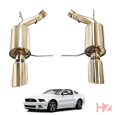 Stainless Steel Sport Axleback For 11 12 13 14 Ford Mustang V6 3.7L Direct Fit • $199.99