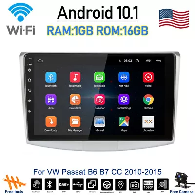 Android10.1 Car Radio GPS Navigation Wifi Player For VW Passat B6 B7 CC 2010-15 • $101.39