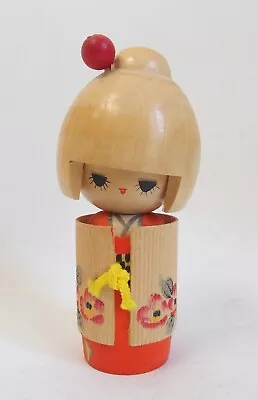 £25 • Buy Vintage Japanese Kokeshi Wooden Doll - Blonde Hair
