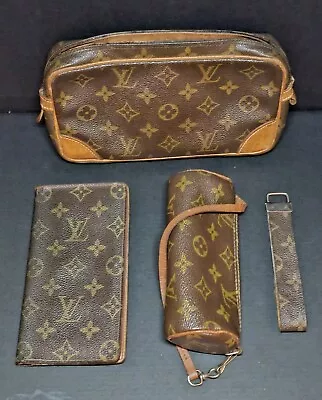 Vtg LOUIS VUITTON Monogram Small Bags Wallet & Keychain - 4 Pc Lot  • $135