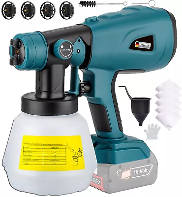 Cordless High Pressure Spray Gun Airless Paint Sprayer For Bosh 18V Battery NEW • $45.99