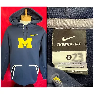 RARE TEAM ISSUED Nike UofM Michigan Wolverines Hoodie Sweatshirt #23 Size Sm Med • $50