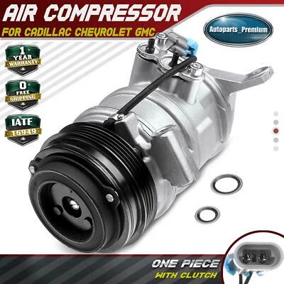 $134.99 • Buy AC Compressor With Clutch For Cadillac Chevrolet GMC Silverado Sierra Express