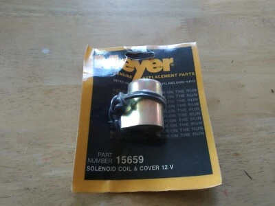 $12 • Buy Meyer Snow Plow 15659 Solenoid Coil & Cover 12 V OEM NOS Black Wire