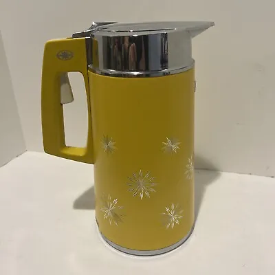 Vintage Everest Coffee/Tea Vacuum Bottle 1.9 Liter Capacity Yellow Star Design • $49.99