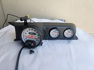 FORD RACING TACH W/shift Lightpodgauges Oil Water 80s 90s MUSTANG Saleen White • $650