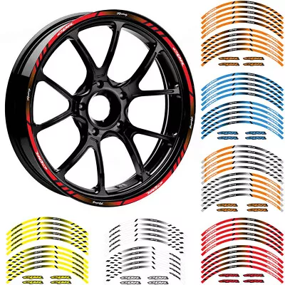 US 17  Reflective Wheel Decal Edge Outer Rim Sticker Tape For Honda CBR600RR • $11.69