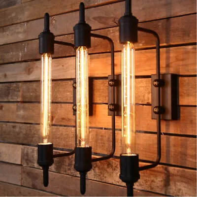 Retro Wall Lamp Tube Wall Sconce Light Industrial Edison Fixture Steam Punk NEW • $39.99