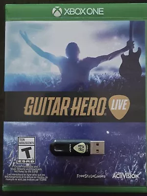 Xbox One Guitar Hero Live USB Dongle Wireless Receiver Adapter 87423805 & Game! • $89