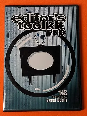 Digital Juice Software Editors Toolkit Pro DVD #148 SIGNAL DEBRIS Grunge Tools • $10