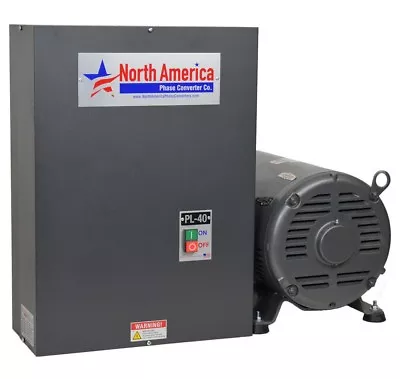  Rotary Phase Converter PL-40 Pro-Line 40HP - Built-In Starter Made In USA • $4154