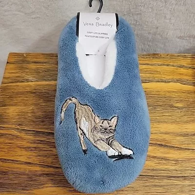 Vera Bradley Cat's Meow Cozy Life Slippers NWT Cats MSRP $39.00 • $26.95