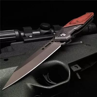 Folding Pocket Tactical Knife Survival Hunting EDC Tool Knife With Back Clip • $8.33